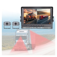 Monitor de Cámara para Camión, Sistema ADAS para Vehículos, Pantalla de Reversa de 9 Pulgadas LCD, Kit DVR 1080P, Seguridad Reforzada