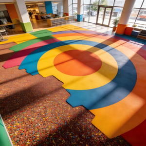 Granulés de caoutchouc EPDM pour revêtements de sol commerciaux, haute durabilité, résistance à l'usure, installation facile, surface de terrain de jeux commercial - Product Image 1