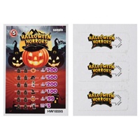 Billets à gratter à gagnant instantané, cartes de jeu Lucky Match-3, conception gratuite, impression numérique CMJN, papier recyclable