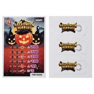Boletos de Raspar de Ganancia Instantánea, Tarjetas de Juego Lucky Match-3, Diseño Gratuito, Impresión Digital CMYK, Papel Reciclable - Product Image 3