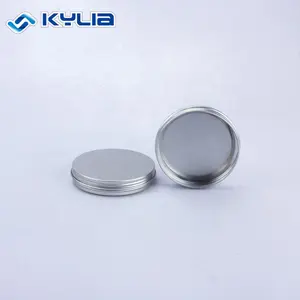 Lata de aluminio plateado para Vela, 5g, 10g, 15g, 20g, 30g, 50g, 60g, 100g