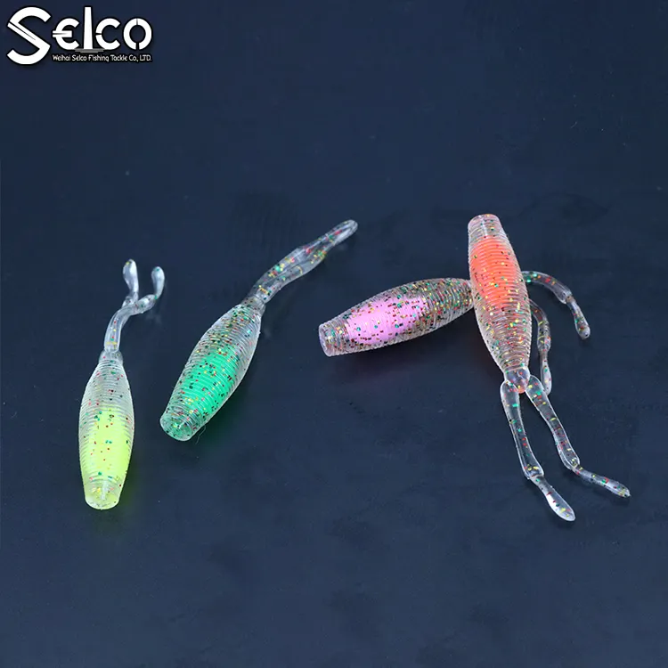 Selco 7.5cm PVC đuôi bơi mồi nhựa mềm Mồi câu cá giải quyết