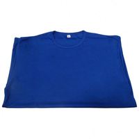 T-shirts personnalisés en polyester bleu à col rond avec logo national Sénégal