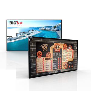 Bigbull 85 inch siêu mỏng bezel khung treo tường trong nhà ngoài trời cảm ứng <span class=keywords><strong>LCD</strong></span> tương tác kỹ thuật số biển hiển thị - Product Image 1