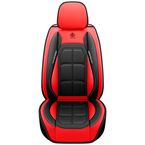 Housses de <span class=keywords><strong>siège</strong></span> auto en similicuir rouge et noir de haute qualité, <span class=keywords><strong>protection</strong></span> pour l'intérieur de la <span class=keywords><strong>voiture</strong></span>, style moderne toutes saisons, adaptées aux voitures - Product Image 1