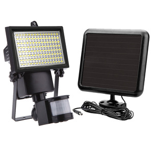 Solar Flood <b>Light</b> 120LED <b>Motion</b> <b>Sensor</b> Outdoor Garden Garage Wall Mount <b>LED</b> Lamp DC 12V Plastic Body CE Certified - Product Image 2