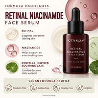 Sérum Visage Anti-Âge Éclaircissant et Raffermissant au Rétinal et Niacinamide Marque Blanche – Fabricant OEM/ODM de Soins de la Peau
