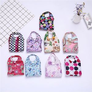 Bolsa de Compras Reutilizable Plegable Ecológica a Rayas, Mediana, de Poliéster, con Logotipo Personalizado Impreso, Precio Económico, Superventas - Product Image 1