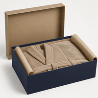 Grande boîte en carton avec couvercle et base pour l'emballage et la présentation de chemises, foulards, robes, avec plateau d'insertion doux au toucher