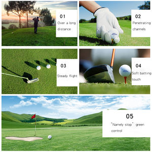 Двухслойные турнирные мячи для гольфа с логотипом на заказ, премиальные пустые двухсекционные мячи для гольфа на большие расстояния - Product Image 3