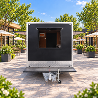 Remorque alimentaire mobile entièrement équipée, camion de restauration, stand de cuisson pour frites, grillades, pizzas et confiseries
