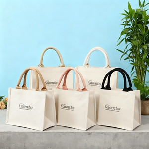 Borsa della spesa riutilizzabile pieghevole all'ingrosso della tela per le commissioni giornaliere di viaggio del mercato alimentare facile da riporre - Product Image 1