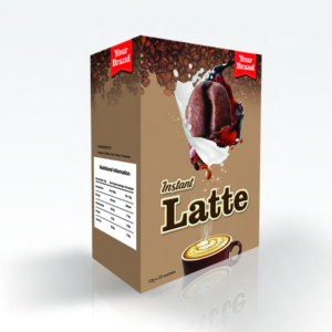 Latte instantané décaféiné de qualité supérieure Emballage de boîte de saveur de crème au goût moelleux - Product Image 1