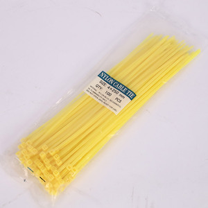 สายรัดไนลอนสีเหลือง 4x250 มม- 100 ชิ้น สำหรับจัดระเบียบสายไฟ - Product Image 2