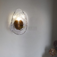 Appliques murales en verre modernes de style luxe léger - Éclairage LED pour salons, chambres, couloirs, bureaux