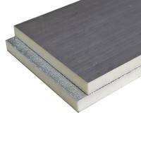 Panneau de conduit d'air pré-isolé PIR 20mm conduit PID avec panneau de conduit en mousse rigide lisse et gaufré en feuille d'aluminium pour système HVAC