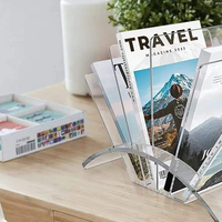 Présentoir de Table en plexiglas pour salons professionnels, présentoir de journaux, Catalogue de brochures en acrylique, support de magazines en acrylique
