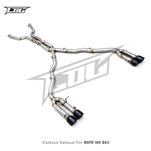 Silenciador BSK Catback para <span class=keywords><strong>BMW</strong></span> <span class=keywords><strong>M6</strong></span> E63 <span class=keywords><strong>V10</strong></span> 5.0L 2006-2010 Dual X Midpipe Straight 2,75 pulgadas SUS304 Sistema de escape de tubo Sonido activo - Product Image 6