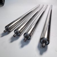 Rouleaux, pignons et tambours en acier inoxydable galvanisé pour lignes de production, disponibles sur mesure.