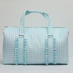 Vente en gros Valise de voyage personnalisée étanche à volants Sac de sport week-end en nylon Buffalo multicolore pour femmes - Product Image 3