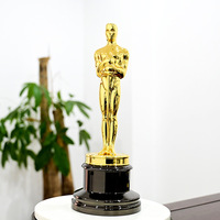 Trofeo de Metal Plateado de 29 cm/39 cm, Trofeo de Películas y Música Impreso por Troquelado, Premios de Música Estadounidenses, Entrega Rápida, Estatua de los Premios Grammy y Emmy