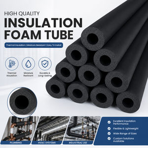 Feuille de mousse de caoutchouc industrielle de bonne qualité pour l'isolation des systèmes CVC et de climatisation - Isolation thermique des tuyaux - Product Image 1