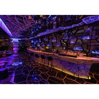Fabricant de meubles de bar à LED, comptoir de bar design diamant de luxe, comptoir de bar fantastique