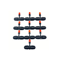 Buse de brouillard filetée personnalisée de 1/2 pouces-adaptateur de 6mm pour systèmes d'irrigation à effet de serre et goutte à goutte