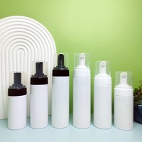 Bouteilles de shampoing en mousse blanche 100ml/150ml/200ml/220ml/250ml, contenants en PET à pompe avec impression sérigraphique