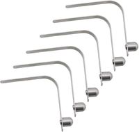 Clip à ressort à bouton unique en forme de V pour jonction de mât de tente, poussoir, pour tube d'ombrelle, goupille de verrouillage creuse