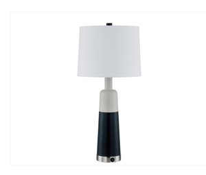Elegante Lámpara de Mesa de Noche de Aluminio de 18 Pulgadas con Recubrimiento de Polvo Blanco, Duradera, Moderna, para Restaurante, Hotel, Bar, Decoración del Hogar, Eléctrica - Product Image 2