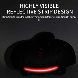 April Oversize Thickened Absorbing Ball Memory Foam Wide Bicycle Saddle PU Leather <b>Mountain</b> Cycling <b>Bike</b> <b>Seat</b> - Product Image 3