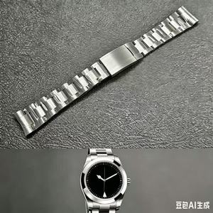 Cinturino per Orologio di Lusso in Metallo 904L, Bracciale in Acciaio Inossidabile Curvo da 20mm per Rolex Air <span class=keywords><strong>King</strong></span> M116900 - Product Image 1