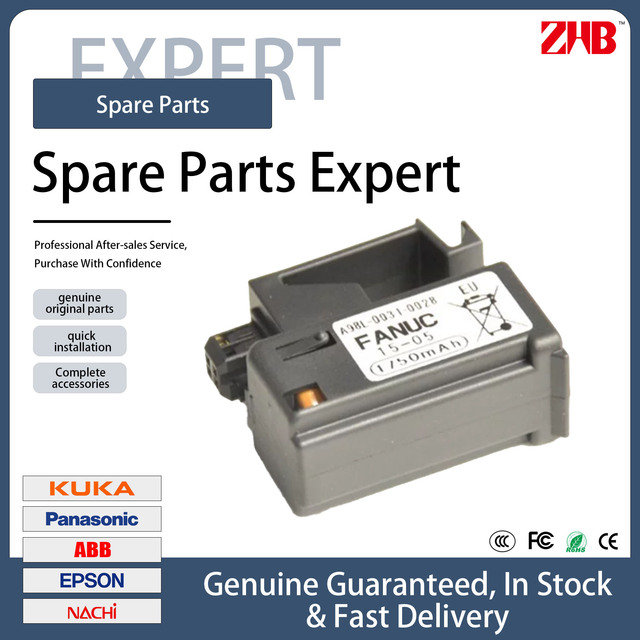 High Quality Fanuc A98L-0031-0028 Lithium Battery A02B-0323-K102 CNC System Memory Backup Battery
