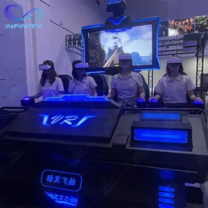 2023 Neueste Münz-Vr-Spiele Multiplayer-Setup-Projekt 4 Sitze 9D Virtual Reality Cinema Vr-Sets für Gaming Center