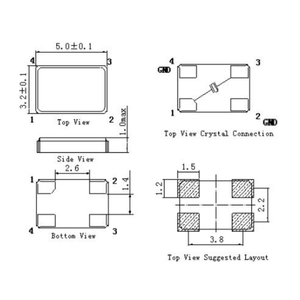 Trung Quốc Nhà sản xuất tinh thể 25MHz <span class=keywords><strong>5032</strong></span> SMD tinh thể thạch anh dao động trong số lượng lớn tại nhà máy giá cho ô tô - Product Image 2