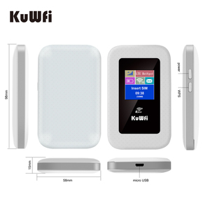 USA Tốt Nhất Người Bán Kuwfi 150Mbps Xách Tay 4G Di Động Hotspot Router Du Lịch Thiết Bị <span class=keywords><strong>Wifi</strong></span> Với 2100MAh Pin Hỗ Trợ 5G & 3G - Product Image 6