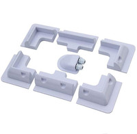 Résistant aux UV installation facile haute résistance durable 4 pièces 5 pièces 6 pièces 7 pièces supports de montage solaires ABS pour panneaux solaires