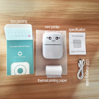 Printer termal portabel Label cetak tanpa tinta pintar nirkabel saku Mini Portabel Portabel Portabel Portabel