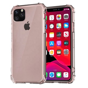 Custodia per Telefono Antiurto in TPU Trasparente per iPhone 15 14 13 12 11 Pro Max X XR XS 7 8 Plus, Cover Posteriore Trasparente con Bordo in Silicone - Product Image 1