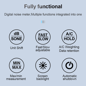SL750B Misuratore di Decibel ad Alta Precisione, Strumento per il Monitoraggio del Rumore in Ufficio, Tester di Decibel 30-130dB - Product Image 3