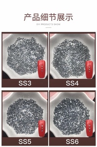 Yantuo bianco chiaro stile tedesco intensivo colla di cristallo caldo Fix strass di cristallo di ferro su strass per abito da sposa di lusso - Product Image 4
