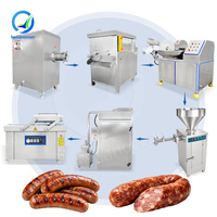 Machine de remplissage de saucisses pneumatique entièrement automatisée OCEAN, machine à fabriquer des saucisses, petite entreprise