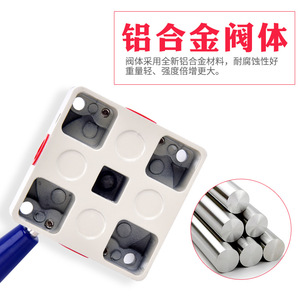 Válvula Neumática Manual Xinde 4HV210-08, Válvula de Control de Aire de Tres Posiciones y Cuatro Vías, Cuerpo de Plástico, Interfaz de 1/4 de Pulgada - Product Image 4