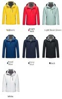 Veste bomber imperméable en softshell polyester à capuche 3-en-1 unisexe pour la randonnée et l'aventure en hiver avec logo sur le devant