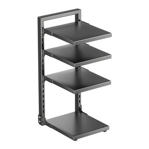 Étagère à casseroles double face Sea Shark en acier au carbone, multi-niveaux, pour rangement sous armoire, organisation des casseroles et poêles - Product Image 4