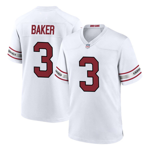 Maillots de football américain personnalisés 2025 Arizona – Uniformes brodés pour jeunes avec logos – Tenues de sport blanches - Product Image 3