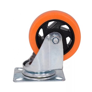 Rodas de carrinho, venda quente, rodas de carrinho de 4 polegadas, rolo industrial, rodas de bancada giratórias, painel central de travamento, roda resistente - Product Image 3