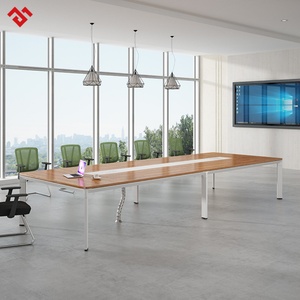 Mesa de Reuniones para 8 Personas, Mesa de Sala de Juntas, Muebles para Sala de Conferencias - Product Image 1