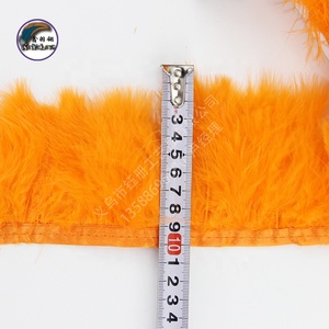 Bán buôn xinyuling thương hiệu 3.15-4.33 inch (8-11 cm) nhiều màu gà tây lông rìa TRIM kích thước nhỏ Fluffy trang trí nhuộm - Product Image 4